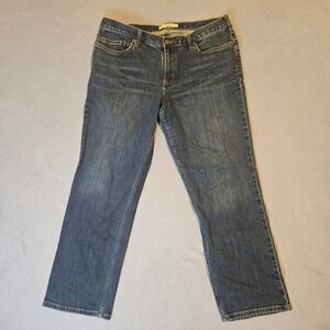Carhartt‎ Womens Original Fit Straight Leg Blue Jeans 16 Short Rugged Flex